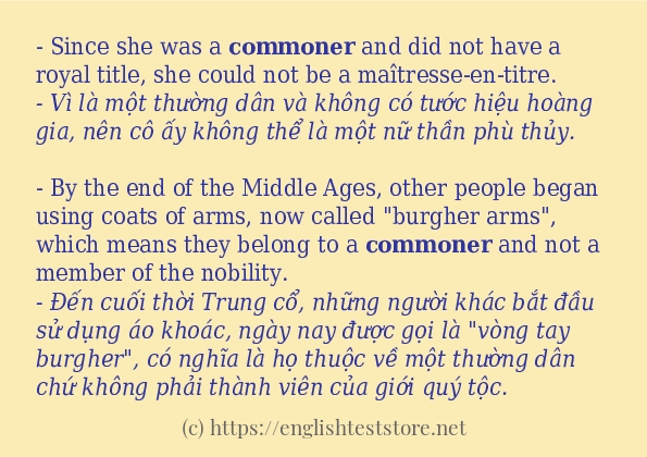 Cách dùng từ commoner Cách dùng từ commoner
