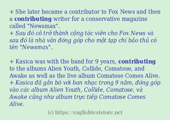 Cách dùng từ contributing Cách dùng từ contributing