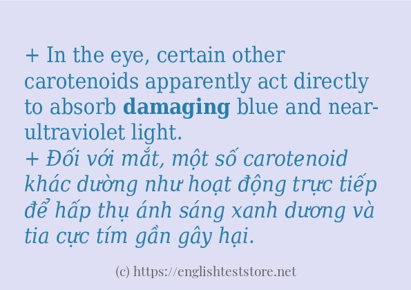Cách dùng từ damaging Cách dùng từ damaging