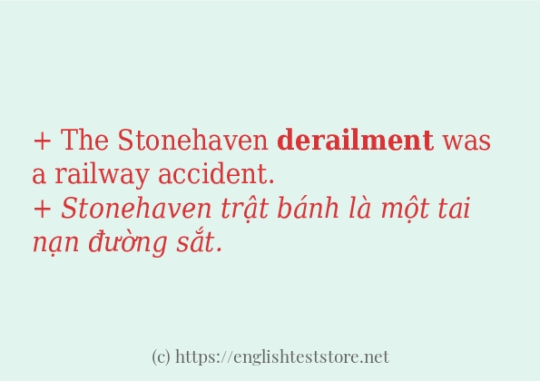 Cách dùng từ derailment