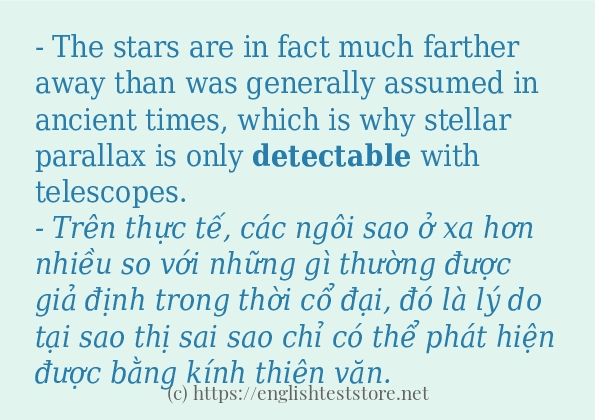 Cách dùng từ detectable Cách dùng từ detectable