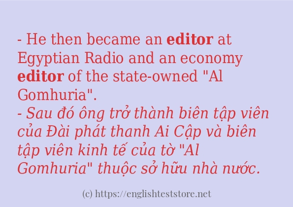 Cách dùng từ editor
