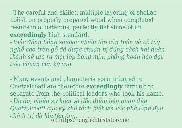 Cách dùng từ exceedingly Cách dùng từ exceedingly
