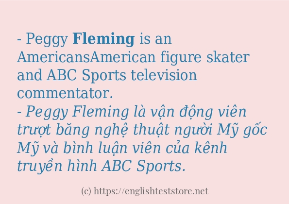 Cách dùng từ fleming