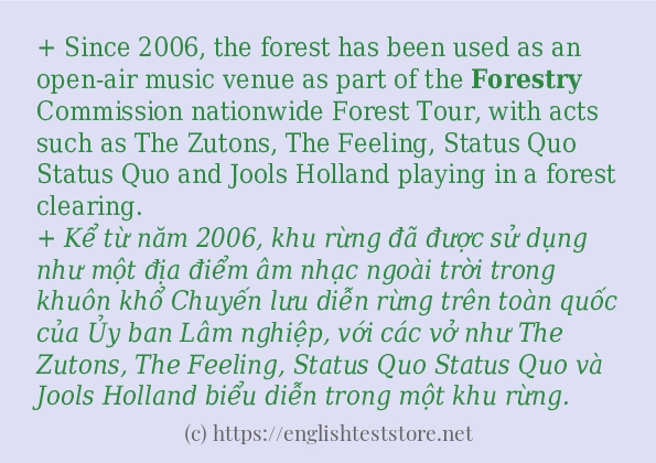 Cách dùng từ forestry Cách dùng từ forestry