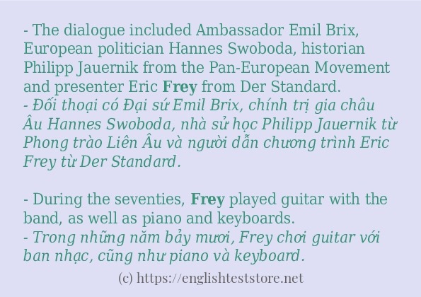 Cách dùng từ frey