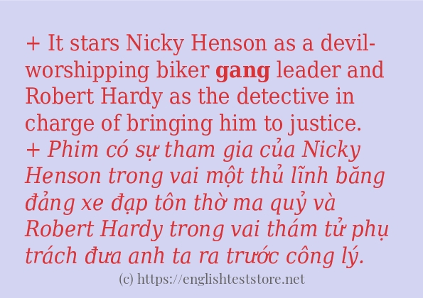Cách dùng từ gang