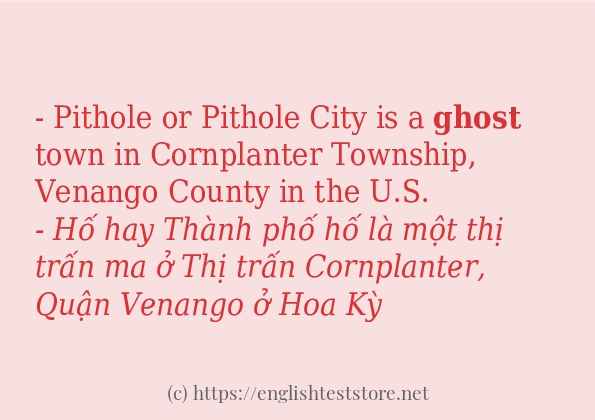 Cách dùng từ ghost