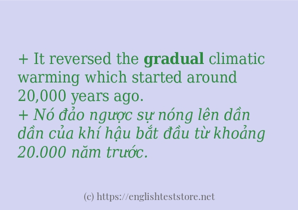 Cách dùng từ gradual Cách dùng từ gradual