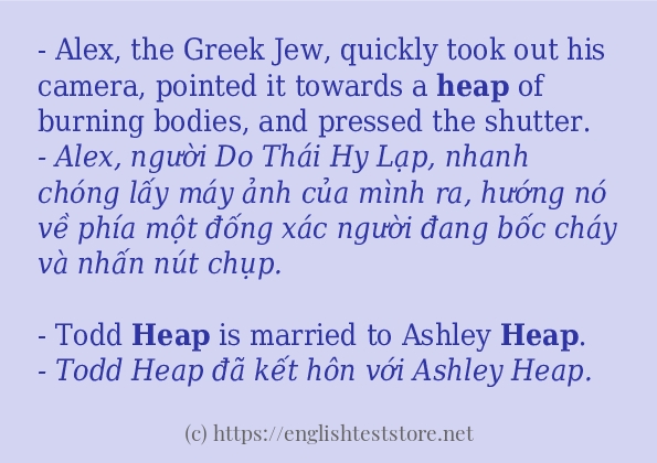 Cách dùng từ heap