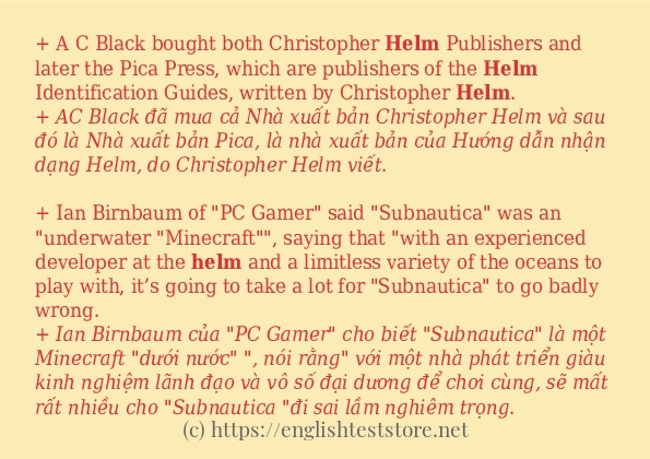 Cách dùng từ helm Cách dùng từ helm