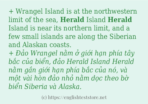 Cách dùng từ herald