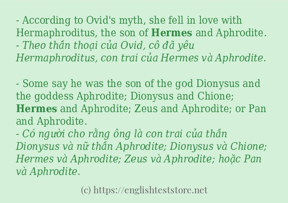 Cách dùng từ hermes