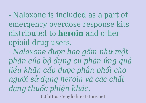 Cách dùng từ heroin Cách dùng từ heroin