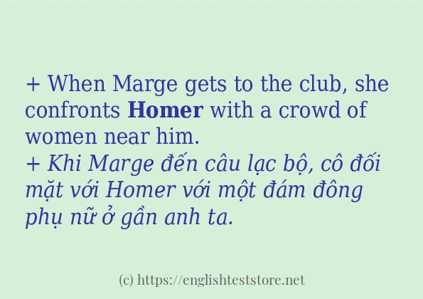 Cách dùng từ homer