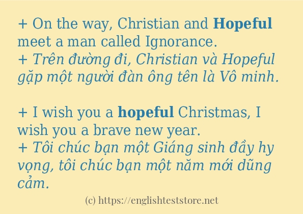 Cách dùng từ hopeful