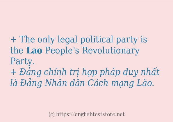 Cách dùng từ lao