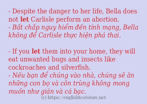 Cách dùng từ let