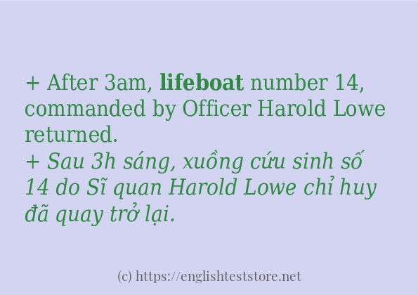 Cách dùng từ lifeboat Cách dùng từ lifeboat