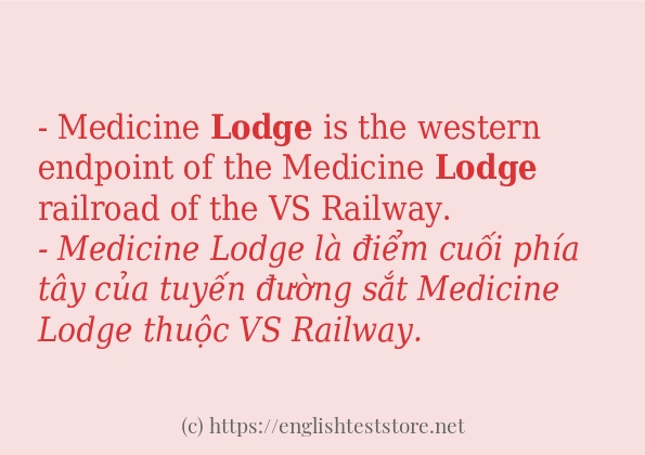 Cách dùng từ lodge