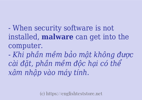 Cách dùng từ malware