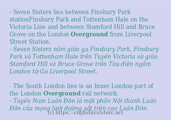 Cách dùng từ overground Cách dùng từ overground
