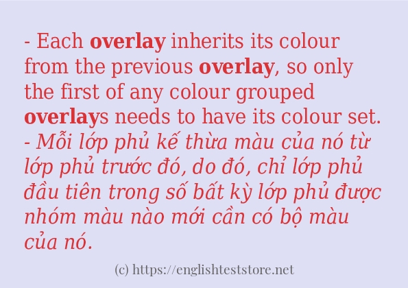 Cách dùng từ overlay