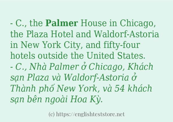 Cách dùng từ palmer Cách dùng từ palmer