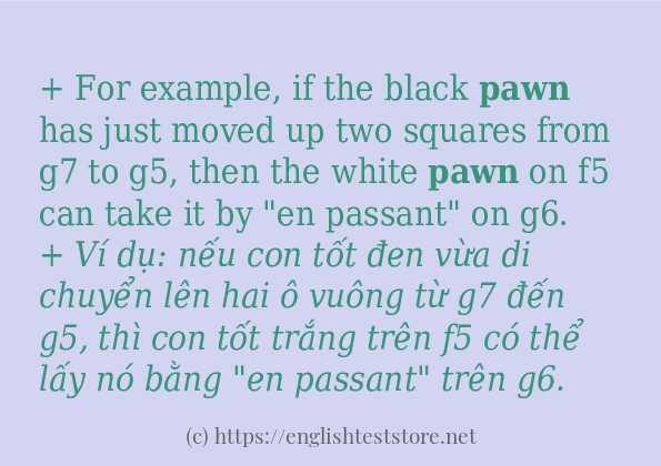 Cách dùng từ pawn