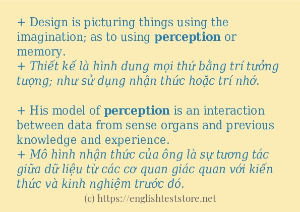 Cách dùng từ perception Cách dùng từ perception