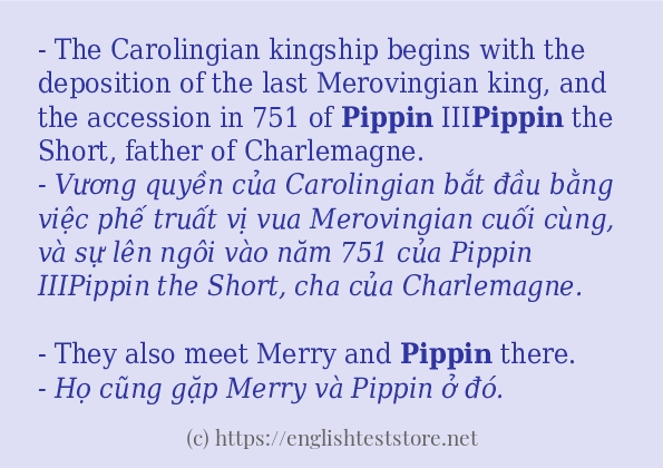 Cách dùng từ pippin