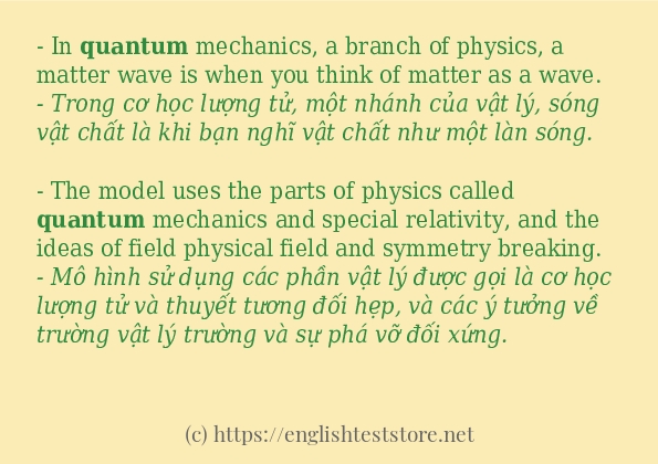 Cách dùng từ quantum