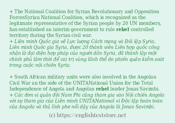 Cách dùng từ rebel