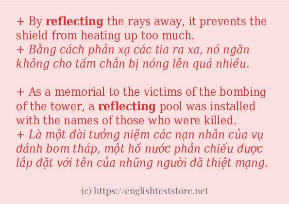 Cách dùng từ reflecting Cách dùng từ reflecting