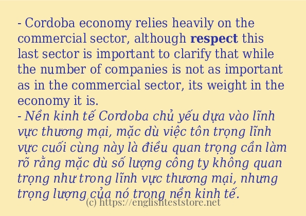 Cách dùng từ respect