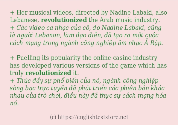 Cách dùng từ revolutionized Cách dùng từ revolutionized