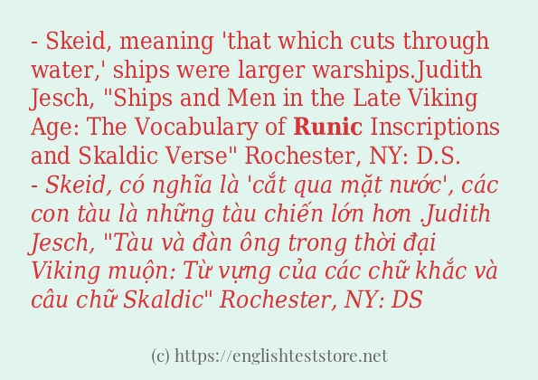 Cách dùng từ runic