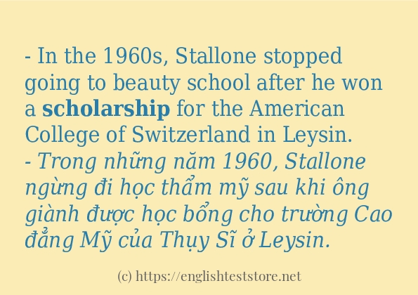 Cách dùng từ scholarship Cách dùng từ scholarship