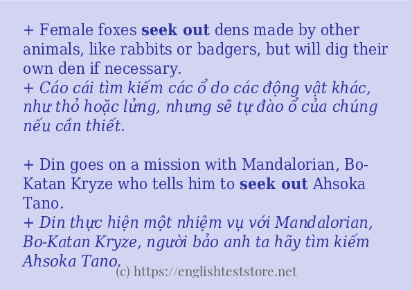 Cách dùng từ seek out Cách dùng từ seek out