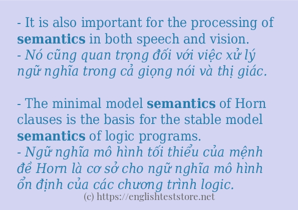 Cách dùng từ semantics Cách dùng từ semantics