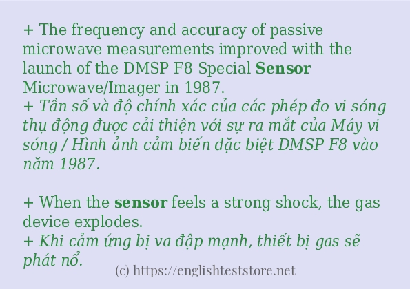 Cách dùng từ sensor