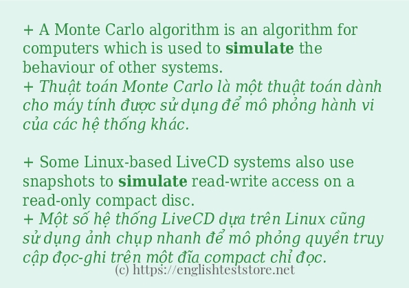 Cách dùng từ simulate Cách dùng từ simulate