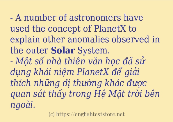 Cách dùng từ solar