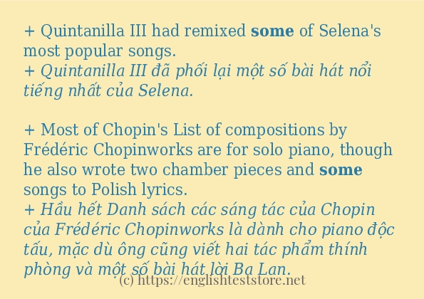 Cách dùng từ some