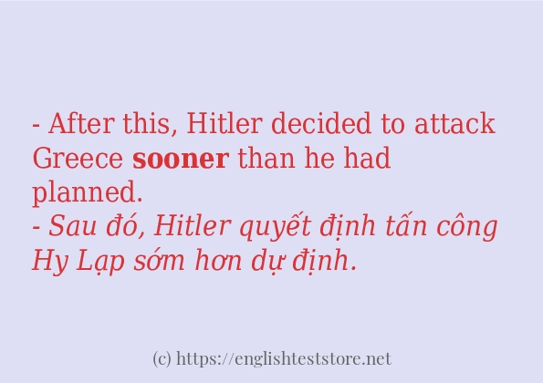 Cách dùng từ sooner