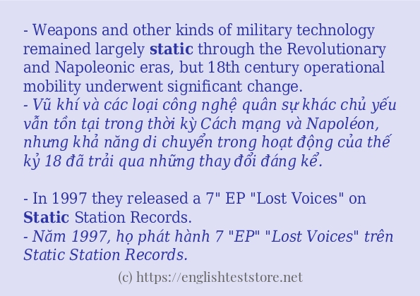 Cách dùng từ static