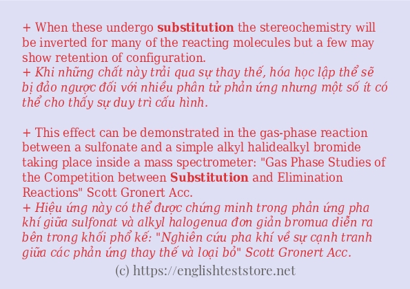 Cách dùng từ substitution