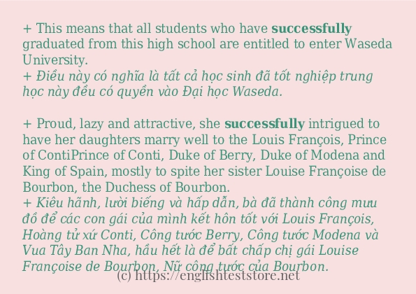 Cách dùng từ successfully Cách dùng từ successfully