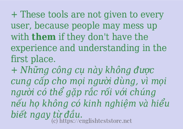 Cách dùng từ them