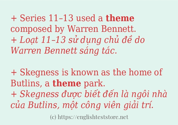 Cách dùng từ theme